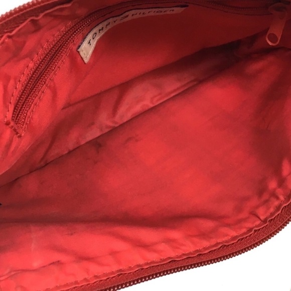 TOMMY HILFIGER Mini Purse Y2K Style Bag Plaid Tartan Mesh Sporty Classic Varsity - Picture 12 of 16